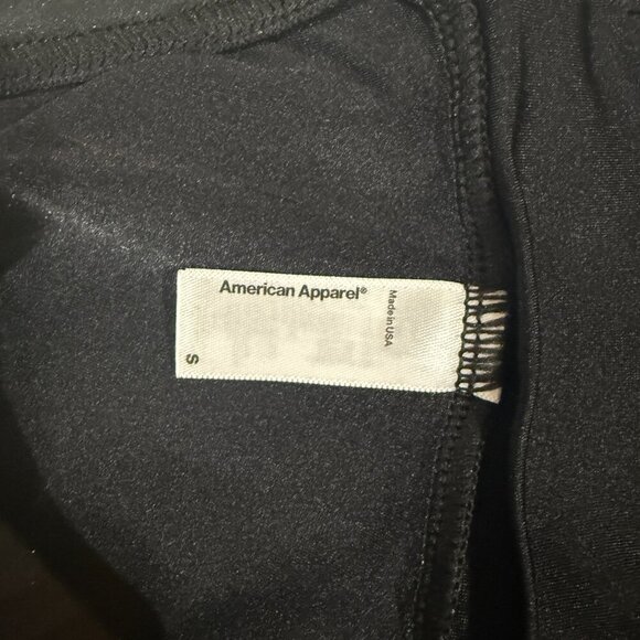 American Apparel Lamé Matte Black Leggings (NWOT) - Picture 11 of 13